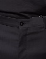 Black Wool Skinny Men Dress Pants 4