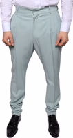 Mint Green Cotton Dress Pants 1