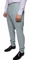 Mint Green Cotton Dress Pants 2