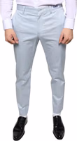 Light Blue Cotton Dress Pants 1