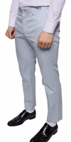Light Blue Cotton Dress Pants 2