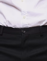 Black Wool Skinny Men Dress Pants 4