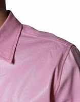 Pink Cotton Collared Button Down Shirt 5