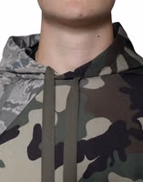 سويت شيرت بغطاء رأس مموّه متعدد الألوان 4
