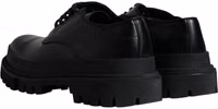 Black Leather Lace Up Trekking Dress Shoes 4