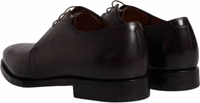 Brown Leather Lace Up Men Derby Formal Shoes 4