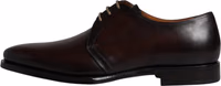 Brown Leather Lace Up Men Derby Formal Shoes 5