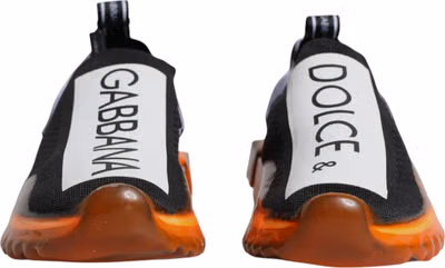 Black Orange Sorrento Slip On Sneakers Shoes