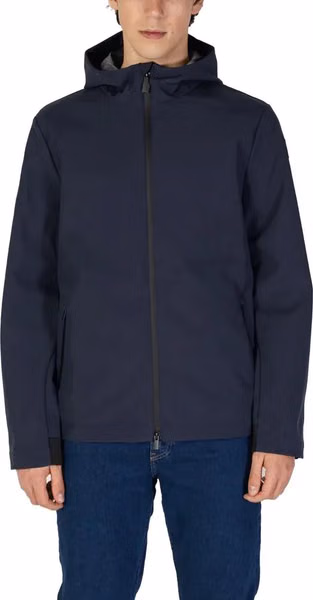 Blue Polyester Shell Jacket
