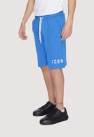Blue Cotton Bermuda Shorts 4