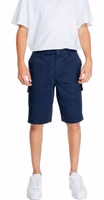 Blue Cotton Bermuda Shorts 1