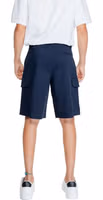 Blue Cotton Bermuda Shorts 2
