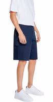Blue Cotton Bermuda Shorts 4