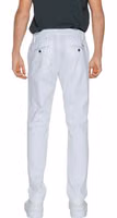White Cotton Casual Pants 2