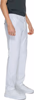 White Cotton Casual Pants 4