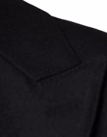 Black Wool Double Breasted Men Coat Jacket 5
