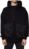 Black Hooded Pullover Men Sweatshirt Sweater 1