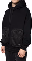 Black Hooded Pullover Men Sweatshirt Sweater 2