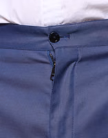 Blue Wool Tapered Formal Dress Pants 4