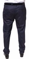 Blue Wool Skinny Formal Dress Pants 3