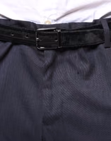 Blue Wool Skinny Formal Dress Pants 4
