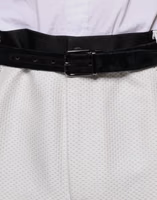 White Polyester Formal Dress Pants 4