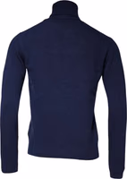 Blue Wool Knit Turtleneck Pullover Sweater 4