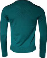 Green Wool Knit Crew Neck Pullover Sweater 4