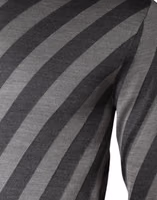 Gray Stripes Long Sleeve Round Neck Pullover Sweater 3