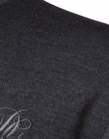 Dark Gray Wool Crew Neck Pullover Sweater 3