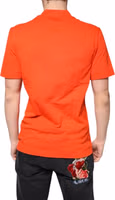 Orange Cotton Button Down Casual Polo Shirt 3