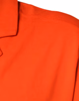 Orange Cotton Button Down Casual Polo Shirt 5
