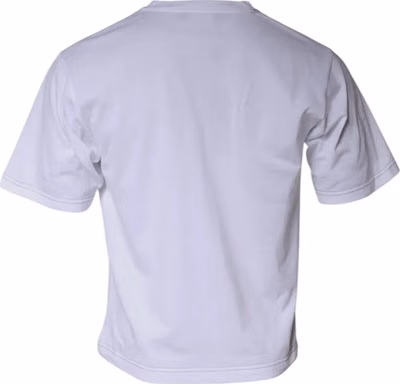White DG Logo Cotton Shorts Sleeves T-shirt