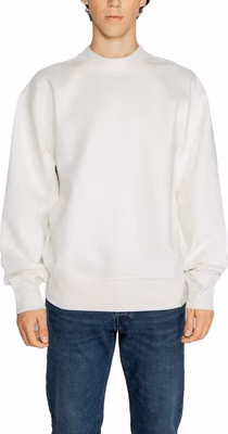 White Recycled Cotton Sweatshirt