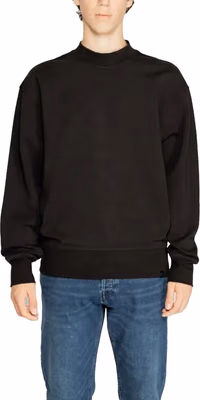 Black Recycled Cotton Sweatshirt