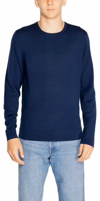 Blue Recycled Wool Sweatshirt