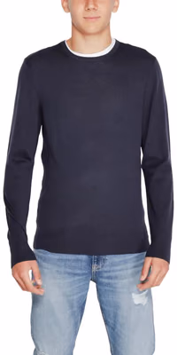 Blue Recycled Wool Sweatshirt