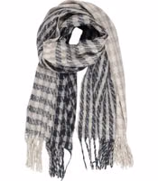 Gray Recycled Polyester Scarf 1