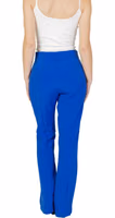 Blue Recycled Polyester Flared Pants 2