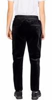 Black Cotton Casual Pants 2