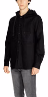 Black Cotton Shell Jacket 3