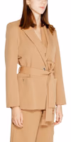 Beige Polyester Blazer 4
