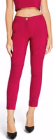 Bordeaux Polyester Casual Pants 1