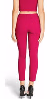 Bordeaux Polyester Casual Pants 3