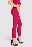 Bordeaux Polyester Casual Pants 5