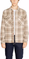 Beige Polyester Pattern Shirt 1