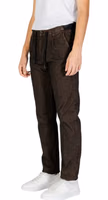 Brown Cotton Casual Pants 2