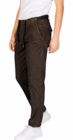 Brown Cotton Casual Pants 3
