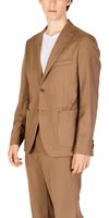 Beige Polyester Blazer 3