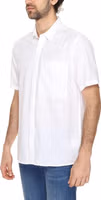 White Linen Shortsleeve Shirt 3